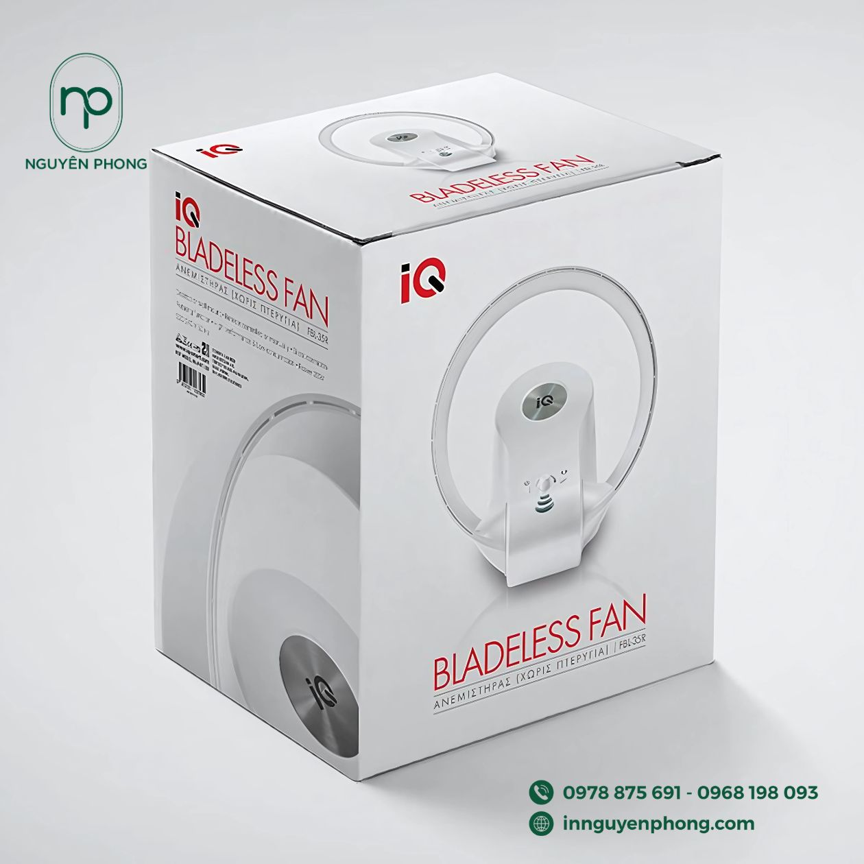 In hộp đựng quạt mini